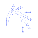Layouts Vehicles Turning Truck Bus 20 Foot Wheelbase Turning Path Svg Line Art Free Vectors